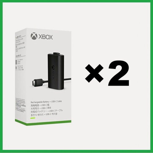 Изображение товара Набор для игры и зарядки Xbox Series, емкость 1400 мАч, включает в себя аккумулятор и USB-C кабель*2