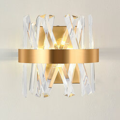 Светодиодное бра нимб, золото, LED