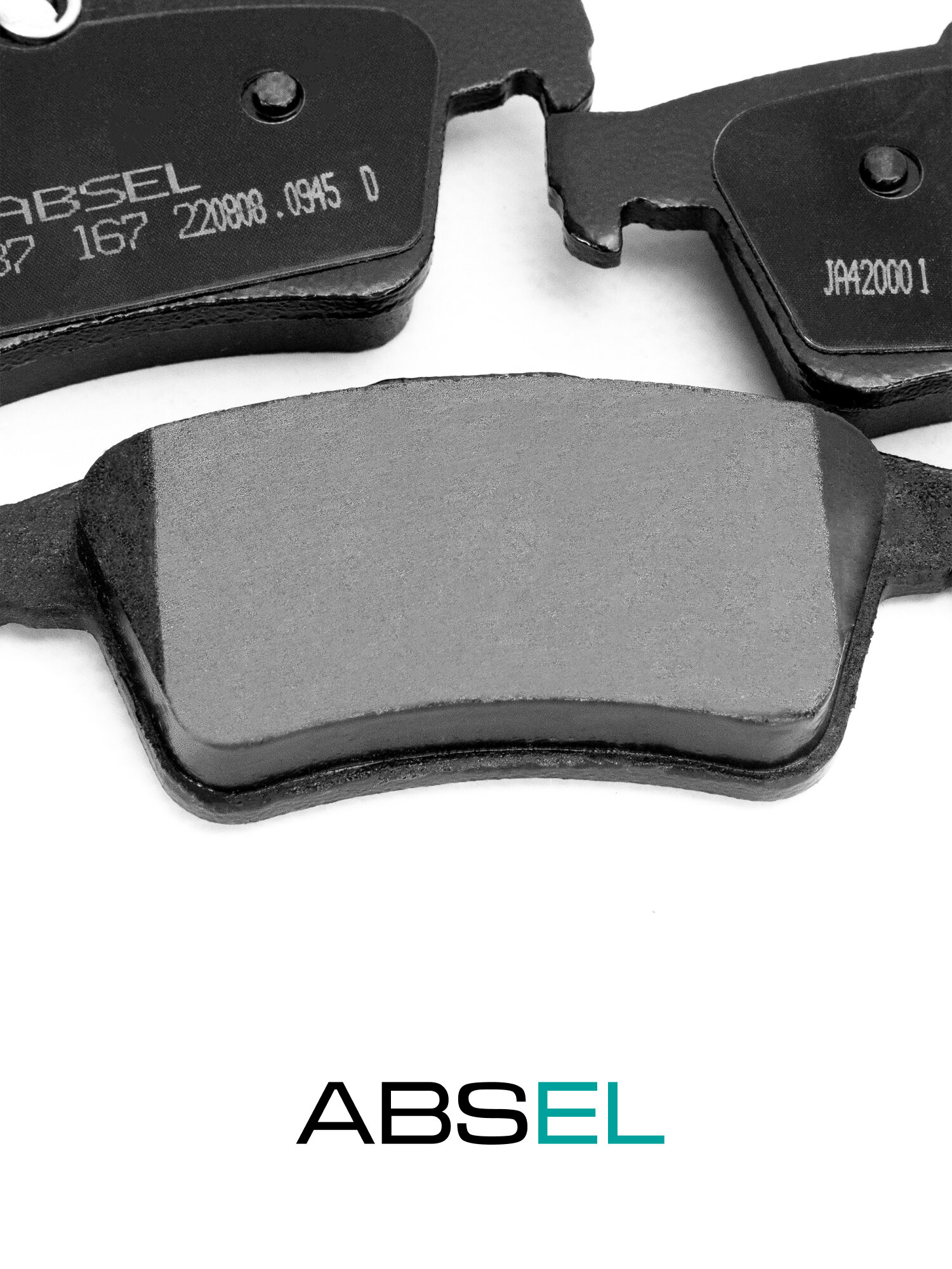 ABSEL Колодки тормозные задние JA420001 для FORD FOCUS II 2004-2012, FOCUS III 2010-2020, KUGA II 2013-2019; MAZDA 3 2003-2014 — фото 1