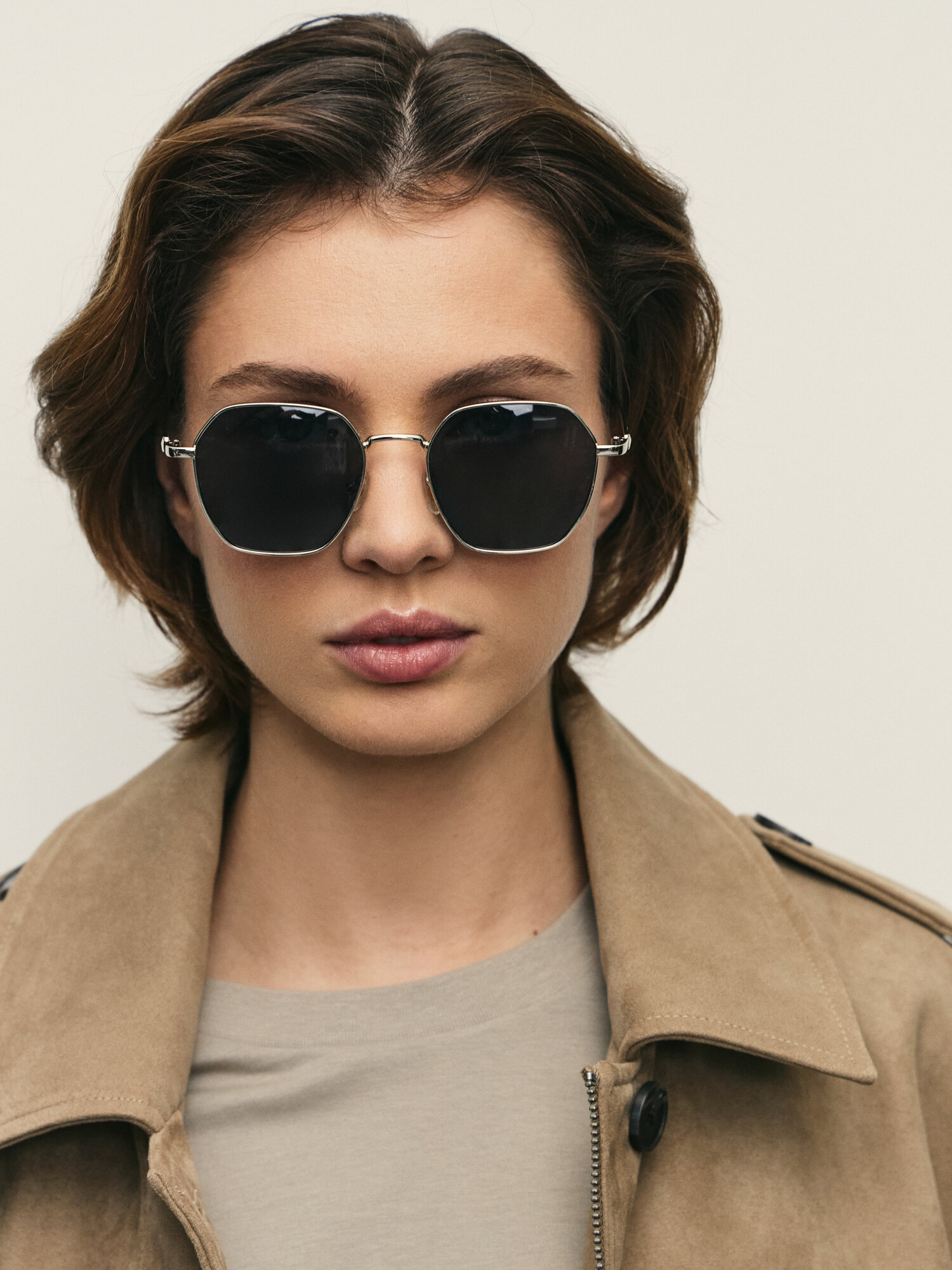 Солнцезащитные очки Zarina, серебро