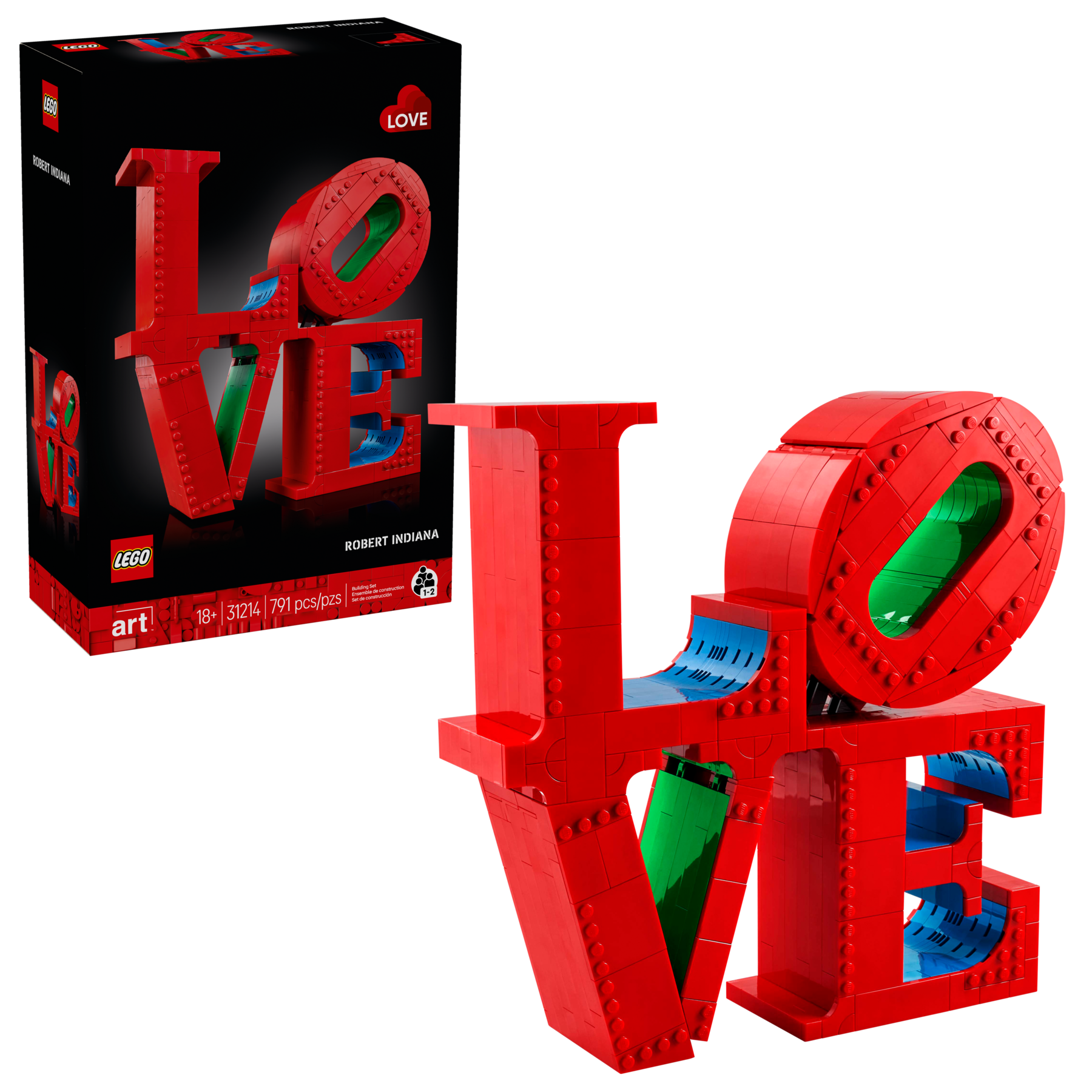 Конструктор LEGO® Art "LOVE" 31214 Любовь, красный, 791 дет.