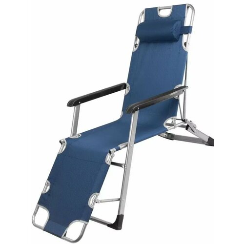 Кресло-шезлонг складное ARIZONE синее, нагрузка до 120 кг (42-178601)