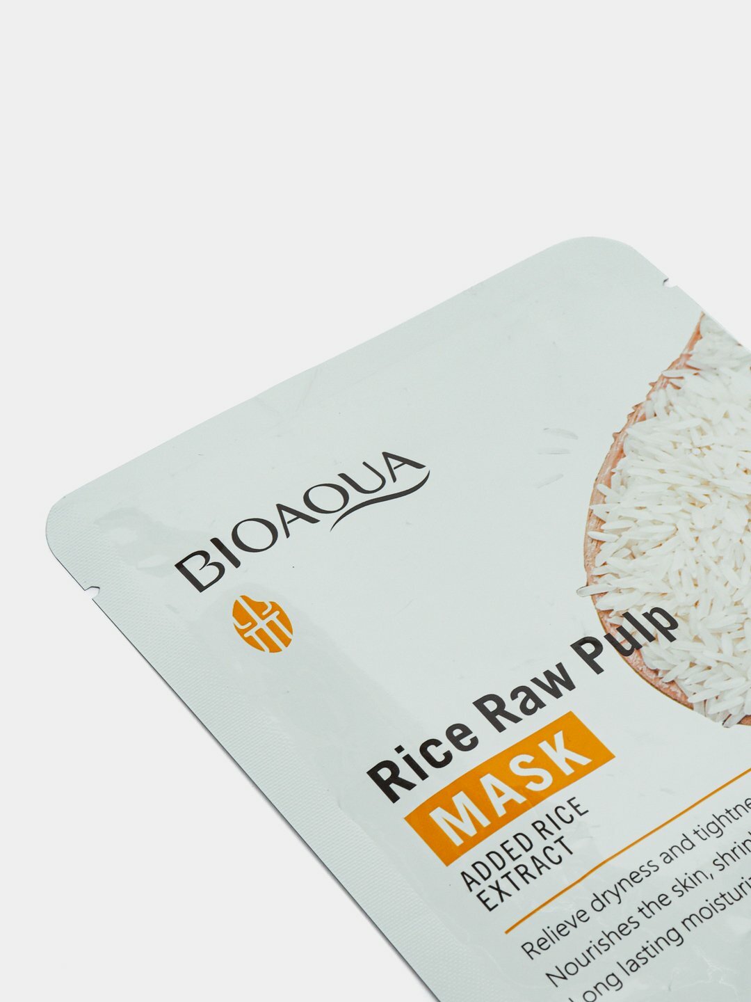 Тканевая маска Bioaqua "Rice Raw Pulp", с экстрактом риса, для лица — фото 1