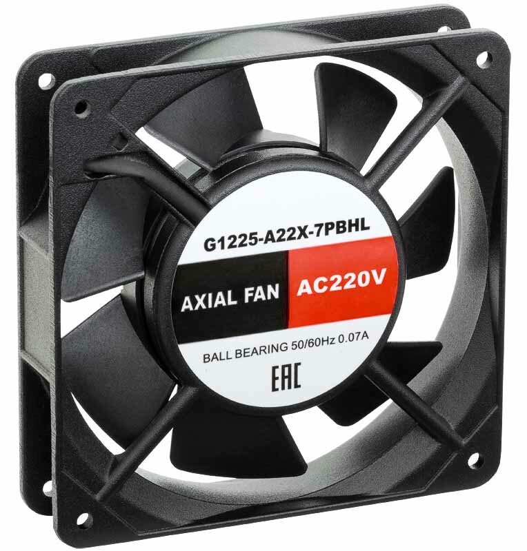 SILART Вентилятор осевой 120x120x25 мм, 220 VAC, подшипник качения G1225-A22X-7PBHL