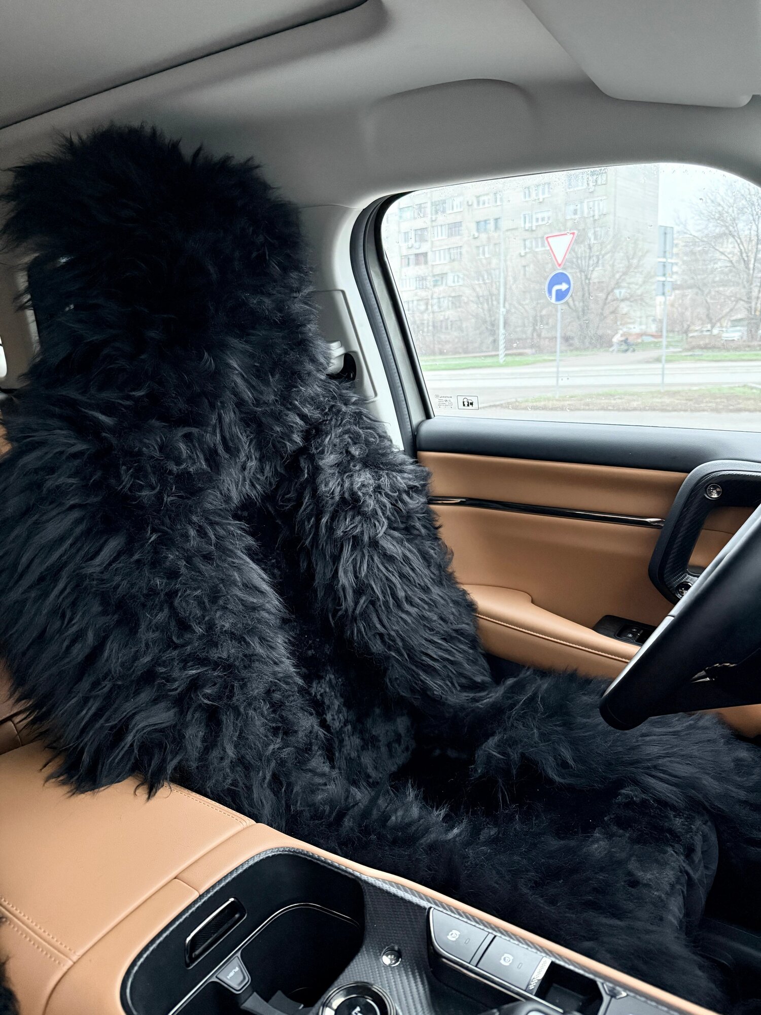 Меховые накидки 2шт из овчины — фото 1