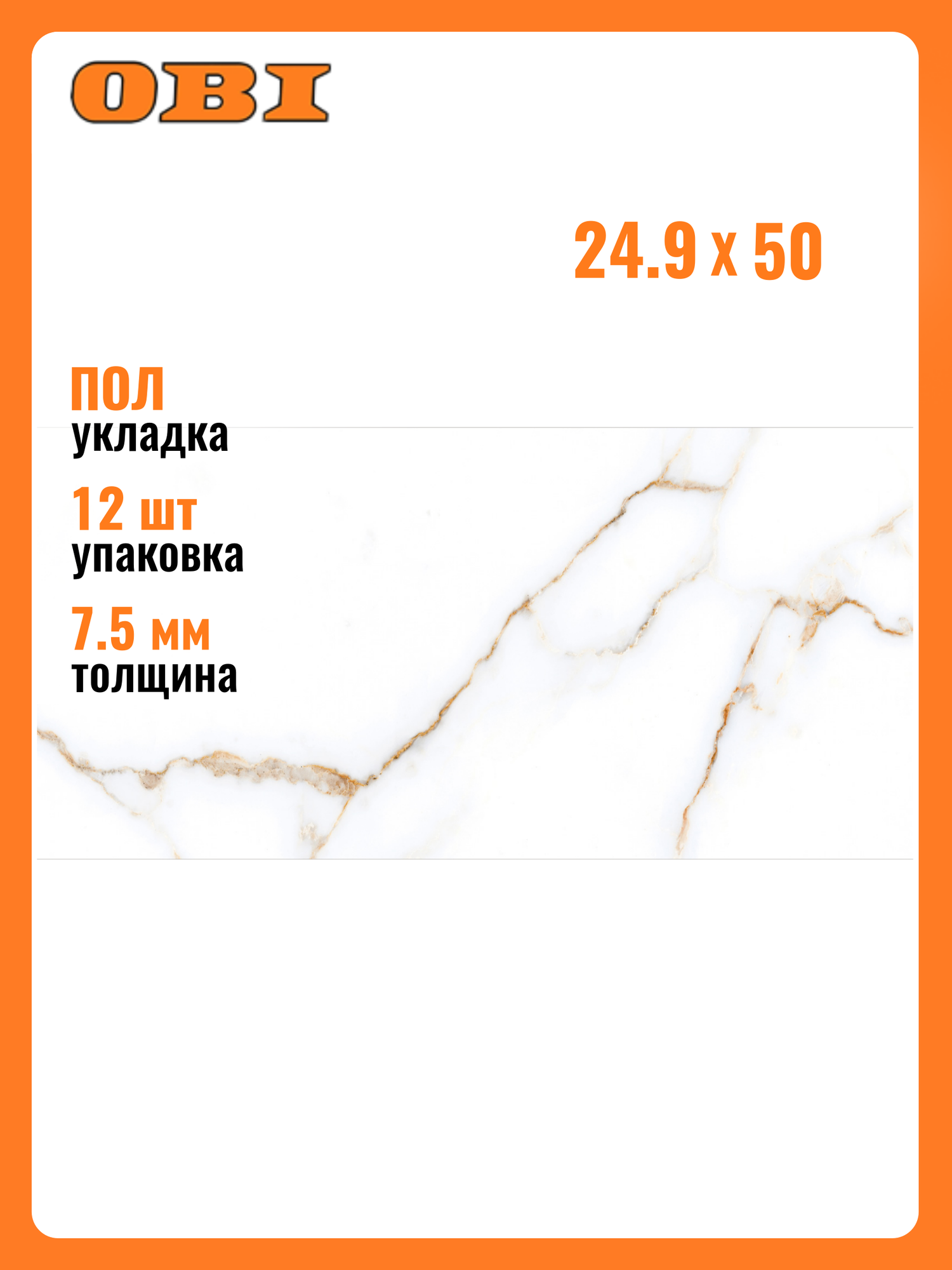 Плитка Alma Ceramica  Nevada   глянцевая  для стен  24 9x50 см  1 494 м²  12 шт 