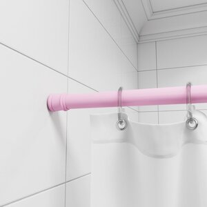 Карниз для ванной комнаты Milardo Easy розовый 110-200 см 013A200M14