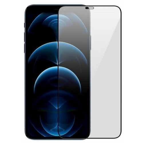 Защитное стекло противоударное 5D для iPhone 12 PRO MAX на весь экран (Full Screen Cover) Черное защитное стекло противоударное 5d для iphone 12 pro max на весь экран full screen cover черное