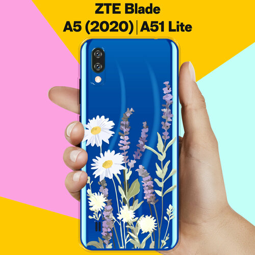 Силиконовый чехол на ZTE Blade A5 (2020) / ZTE Blade A51 Lite Цветы / для ЗТЕ Блейд А5 (2020) / ЗТЕ Блейд А51 Лайт силиконовый чехол на zte blade a5 2020 zte blade a51 lite цветы для зте блейд а5 2020 зте блейд а51 лайт