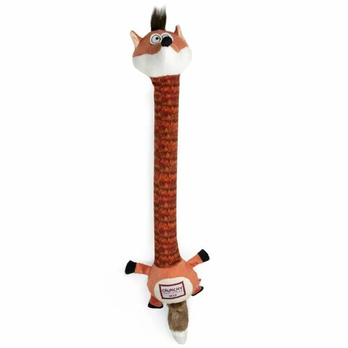 Игрушка для собак GiGwi Лиса с пищалкой с хрустящей шеей 40 см