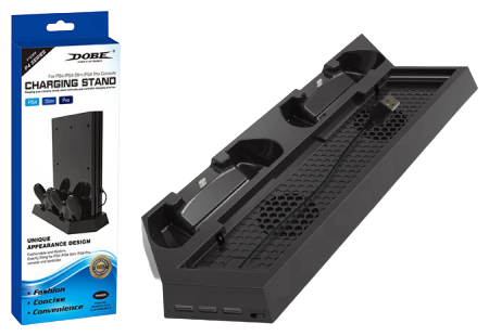 Dobe Зарядная станция Charging Stand для PlayStation 4 Fat/Slim/Pro (TP4-023B)