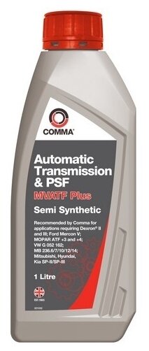 Comma Mvatf Plus (1l)_жидкость Гидравлическая! Синтdexron Ii/Iii, Mopar Atf +3/+4 COMMA арт. MVATF1L