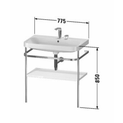 раковина 65х50 5 см duravit happy d 2 2318650000 Комплект мебели DURAVIT Happy D.2 Plus HP4837O2222