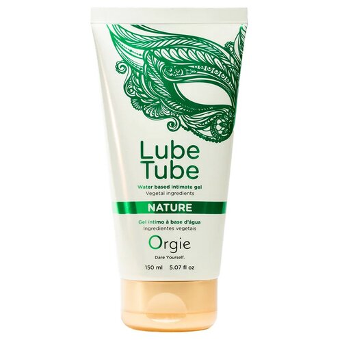 набор из 2 х шприцов для введения лубриканта california exotic novelties lube tube оранжевые Интимный гель Orgie Lube Tube Nature, 150 мл