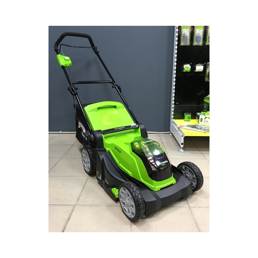 Газонокосилка аккумуляторная 40 см 40V G40LM40 Greenworks 2504707 - фотография № 8