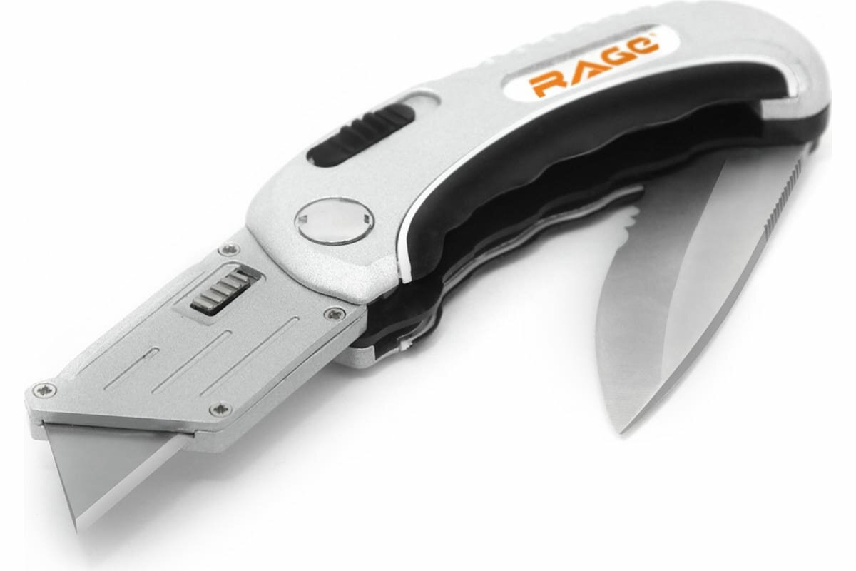 RAGE by VIRA 2 в 1 универсальный складной нож и инструмент с безопасной фиксацией 831112