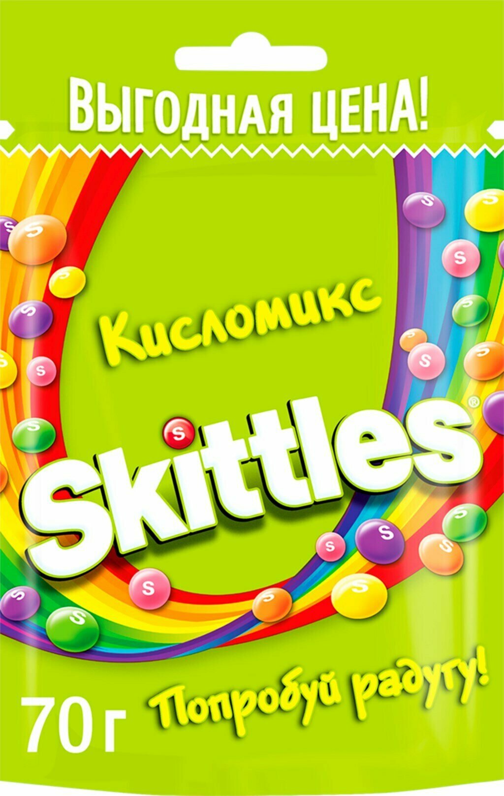 Драже SKITTLES Кисломикс, 70г - 6шт.