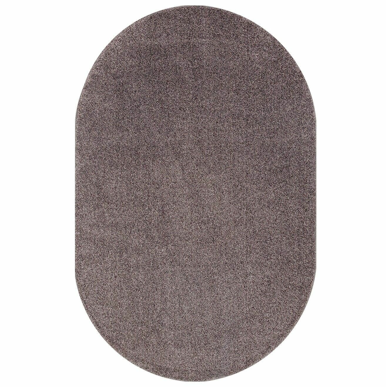 фото Ковер жаккардовый Nil T600 овальный 0,6х1,0м brown