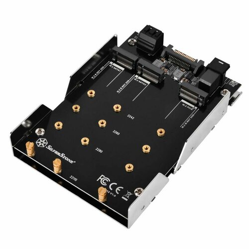 sff 8643 to m 2 adapter m 2 module with mini sas hdd connector support intel 750 series u 2 pcie nvme ssd sff Корзина для HDD Silverstone G56SDP120300020