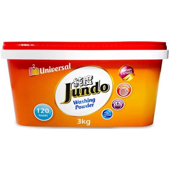 Стиральный порошок Jundo Universal Aroma Capsule 2в1 универсальный, концентрированный, 3 кг
