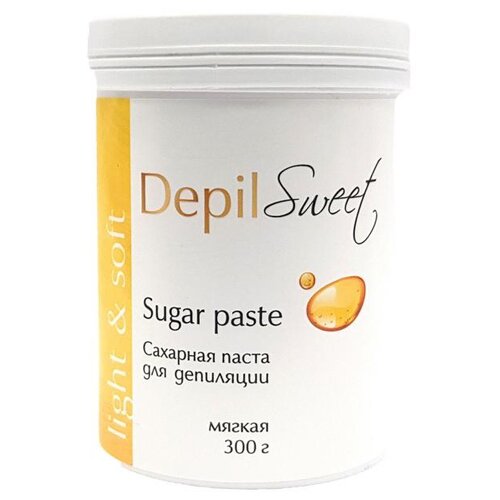 DepilSweet Сахарная паста для депиляции Мягкая, 300г, бионатуральный шугаринг мягкой плотности