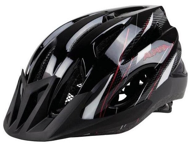 Велошлем Alpina 2022 Mtb 17 Black-White-Red (см:54-58)