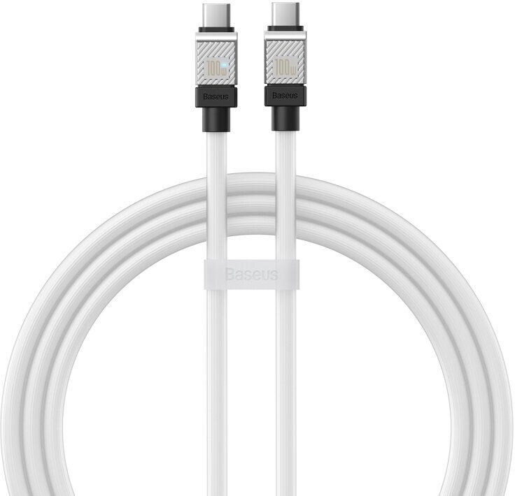 фото Кабель type-c 1 метр Baseus CoolPlay быстрая зарядка type c для телефона провод type c шнур тайп си синий