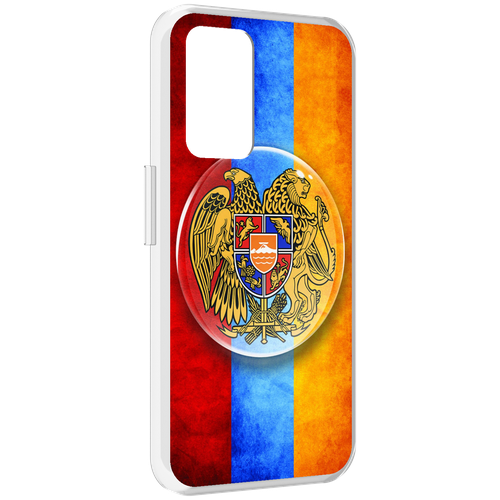 Чехол MyPads герб флаг армении для Realme GT Neo3T задняя-панель-накладка-бампер