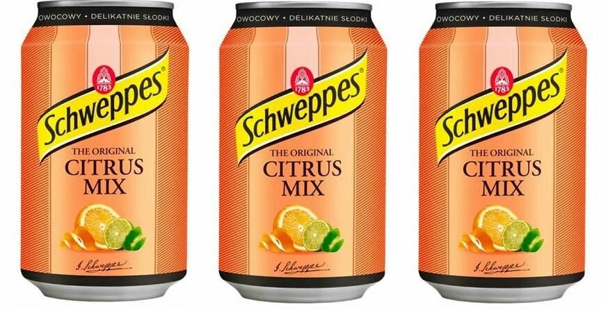 Лимонад Schweppes Цитрус микс 330 мл Х 3