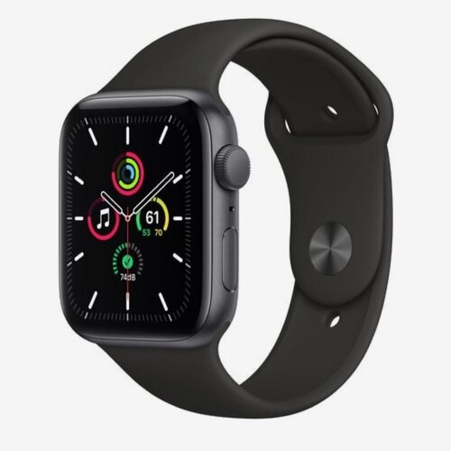 Ремешок для Apple Watch силиконовый / 42,44,45 мм / S, M / цвет черный