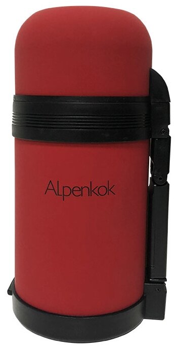 Классический термос Alpenkok AK-08001M, 0.8 л, красный