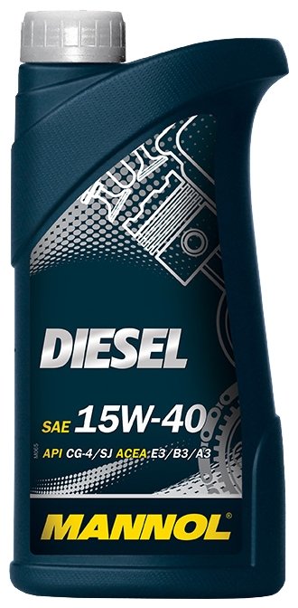 Масло моторное 15W40 MANNOL 1л минеральное Diesel E3/B3/A3