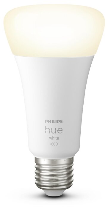 Лампа светодиодная Philips Hue White, E27, 15.5Вт фото 2