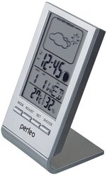 Часы PERFEO ANGLE - PF-S2092 метеостанция, серебряный