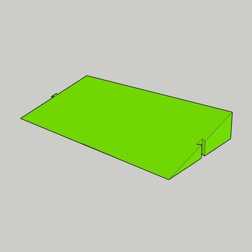 Дополнительная вставка рампы пороговой универсальной для робота-пылесоса 200х70x20мм черная 600₽