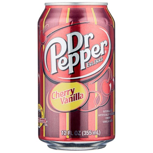 фото Газированный напиток Dr. Pepper Cherry Vanilla, США, 0.355 л Dr pepper