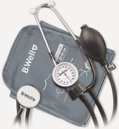 Изображение товара Тонометр B.well MED-62 механический + Стетоскоп + Манжета M-L