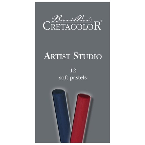 Мягкая водорастворимая пастель Artist Studio Line, 12 цветов cretacolor набор пастельных карандашей artist studio line 8 цветов для рисования этюдов