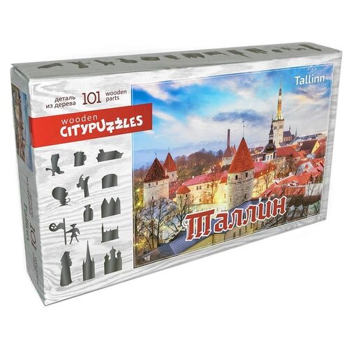 пазл нескучные игры citypuzzles казань 8295 4620065361074 Пазл Нескучные игры Citypuzzles Таллин (8186), 101 дет.