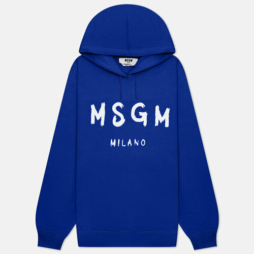 Толстовка MSGM, силуэт прямой, размер L, синий