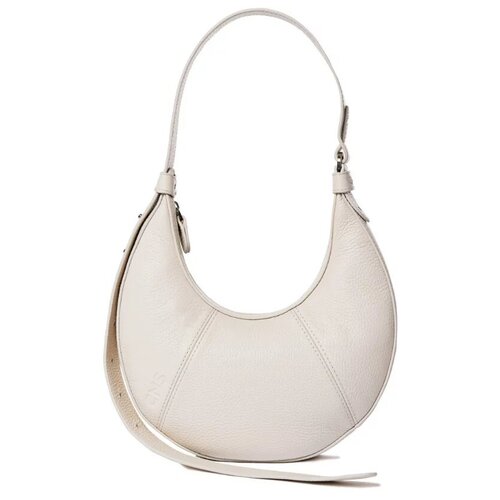 фото Женская кожаная сумка cns-coins une femme mini (молочно-белый) vanilla из натуральной кожи