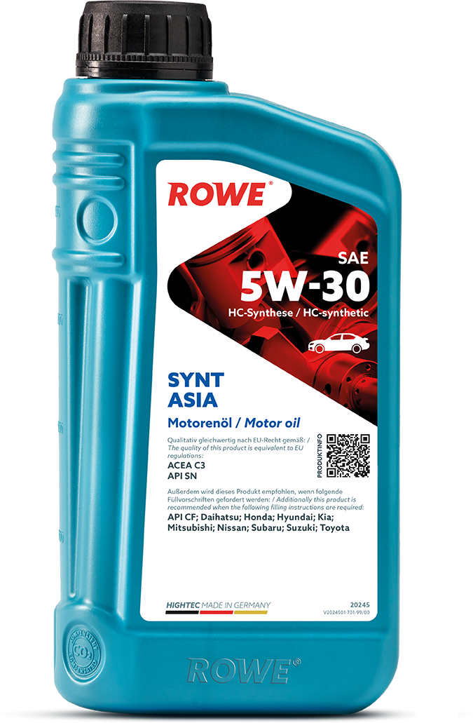 Синтетическое моторное масло ROWE Hightec Synt Asia SAE 5W-30