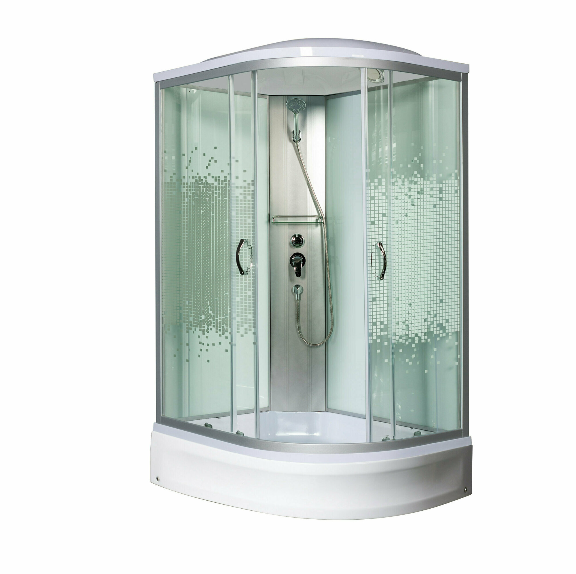 фото Душевая кабина Мономах мономах 100/70/24 МЗ L, 100*70*210, асимметричная