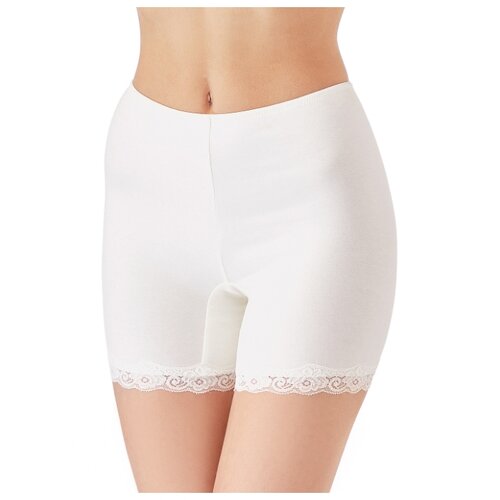 фото Lowry трусы панталоны с кружевом, размер 5xl, молочный