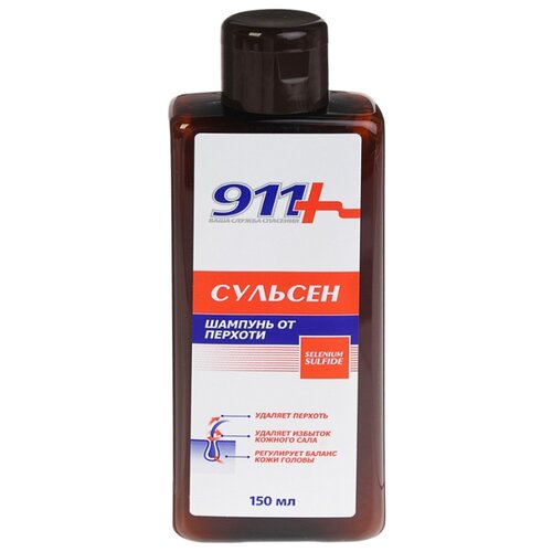 фото 911+ шампунь сульсен против