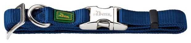 Hunter ошейник нейлоновый ALU-Strong 45 - 65 см, Темно-синий