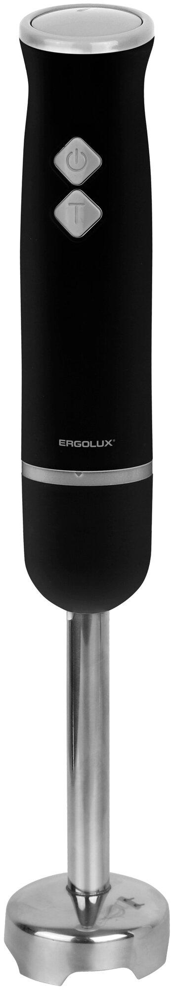 Ergolux ELX-HB03-C72 черн-хром (блендер, нерж.сталь, 2 скорости, 300 Вт, 220-240В) - фотография № 1