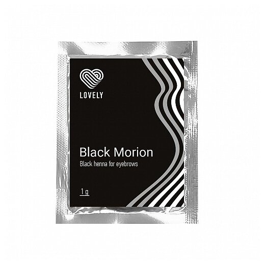 Хна Lovely для бровей саше (1 г.) Черная Black Morion