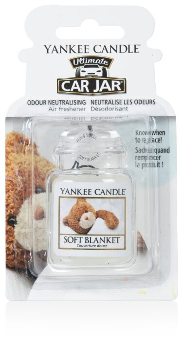 Yankee Candle / Авто-ароматизатор гелевый Мягкое одеяло CAR JAR ULTIMATE SOFT BLANKET