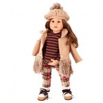 Кукла Gotz Фрида, шатенка в осеннем пальто, 50 см, 2066464 - изображение